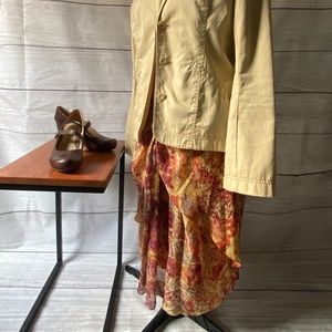 Silk Urban Safari Skirt